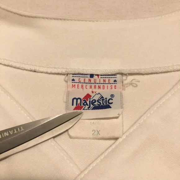 Vintage Los Angeles Dodgers Majestic Team Blank Jersey Mens 2X Made in USA MLB - Picture 11 of 16